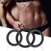 3Pcs Skin-friendly Penis Ring Locking Sperm Silicone Flexible Safe Use Foreskin Ring for Adult Men