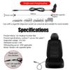 12-24V Car Heated Seat Cushion Warm Winter Universal Fast Heating Pad Seat Covers Swan Velvet Seat Protector for Tesla Benz Etc.