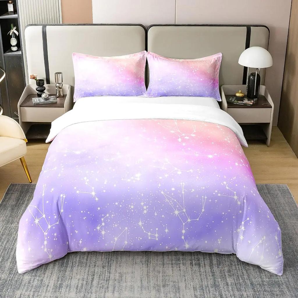 Colorful Gradient Lightweight 3D Printed Bedding Set Cozy Duvet Cover King Queen Twin Size Birthday Gift Kid Adult Bedroom Decor