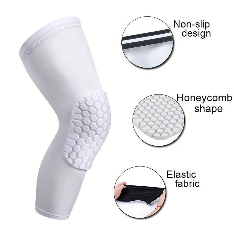 2pcs Breathable Knee Compression Sleeves Designed for Sports Like Basketball, Football, Volleyball, And Cycling