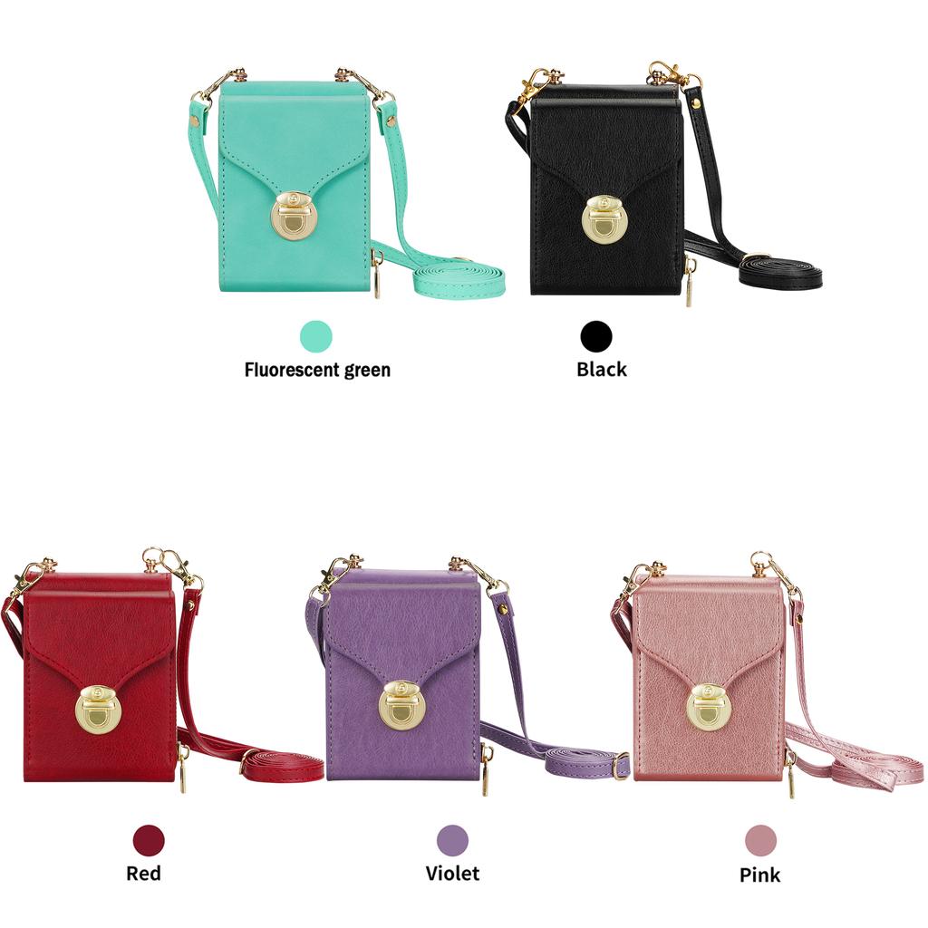 Long Lanyard Zipper Card Wallet Case For Samsung Galaxy Z Flip 7 6 5 4 3 5G Flip6 Flip7 Crossbody Leather Holder Purse Bag Cover