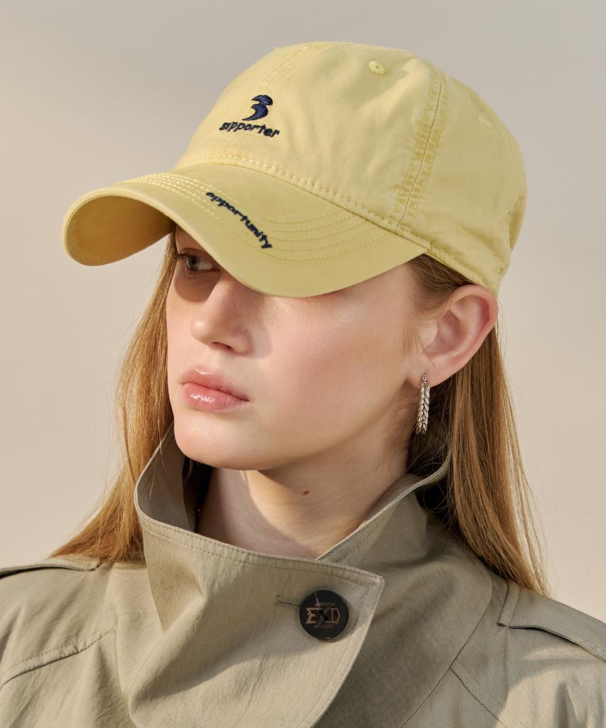 MAXZA Lettering Embroidered Washed Cotton Ball Cap