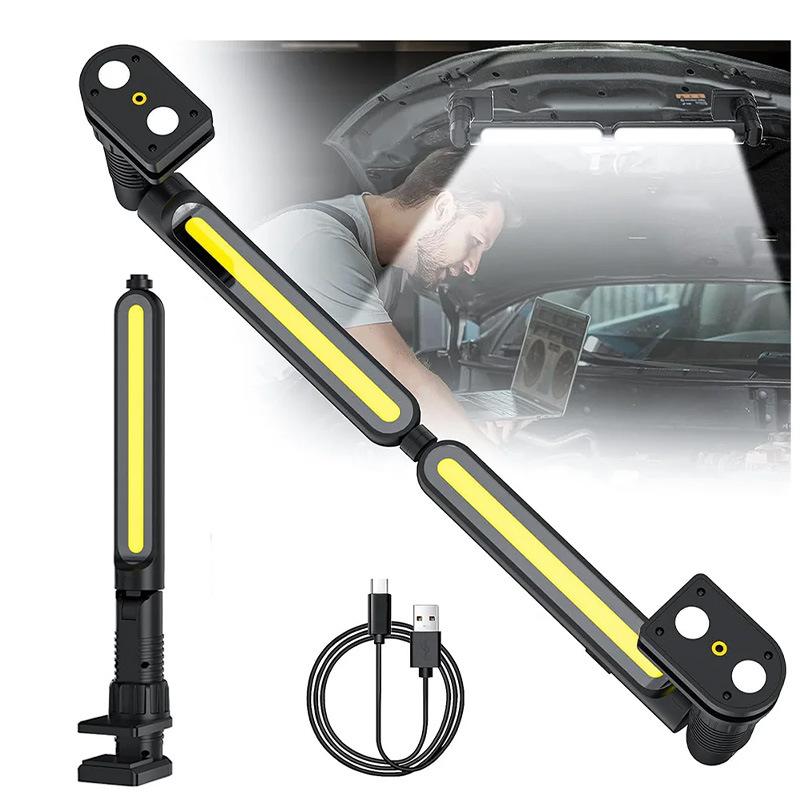 Super Bright Work Light for Mechanic 4400mAh Rechargeable Underhood Work Light Bar with Hooks LED Work Light for Emergency