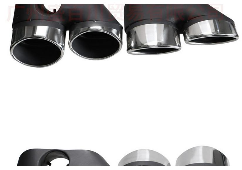 Stainless Steel Quad-Outlet Exhaust Muffler for Mercedes W211 E260/E240