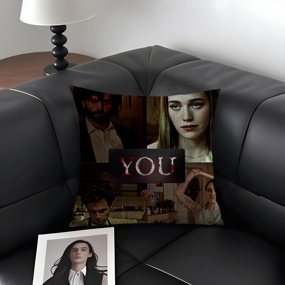 

YYou Joe Love Quinn TV Cushion Cover Natural Linen Organic Fabric DoubleSided Printing Sofa Home Decor Gift Pillow Case 30x30cm