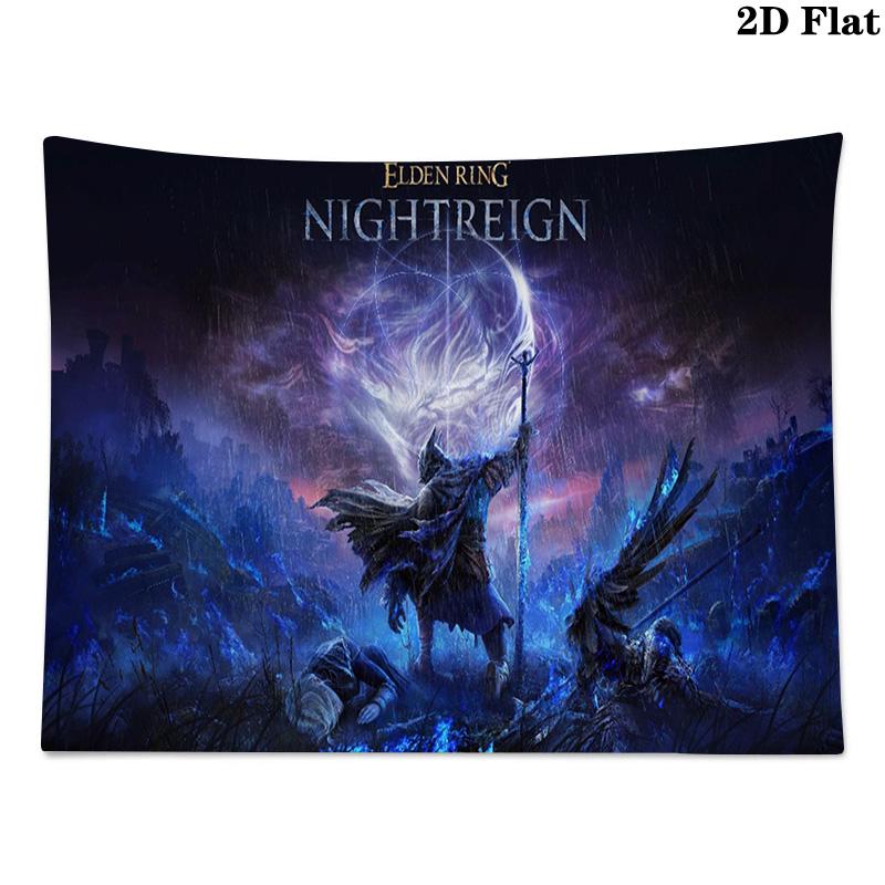 ELDEN RING Wall Tapestry Aesthetic Wall Hanging Printed Fabric Blanket Decorative Tapestries for Bedroom Living Room Home Decor