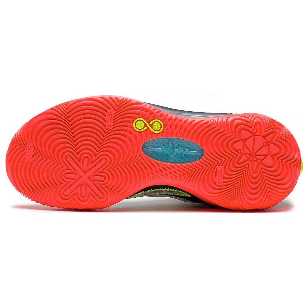 Li Ning 808 2 ULTRA Cushioning Slip Resistant Abrasion Resistant High top Basketball Shoes Men's White Green Red ABAT007-4