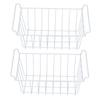 Freezer Basket Steel Wire PE Coating Space Saving Multifunctional Freezer Organizer Bin for Refrigerator Food Storage