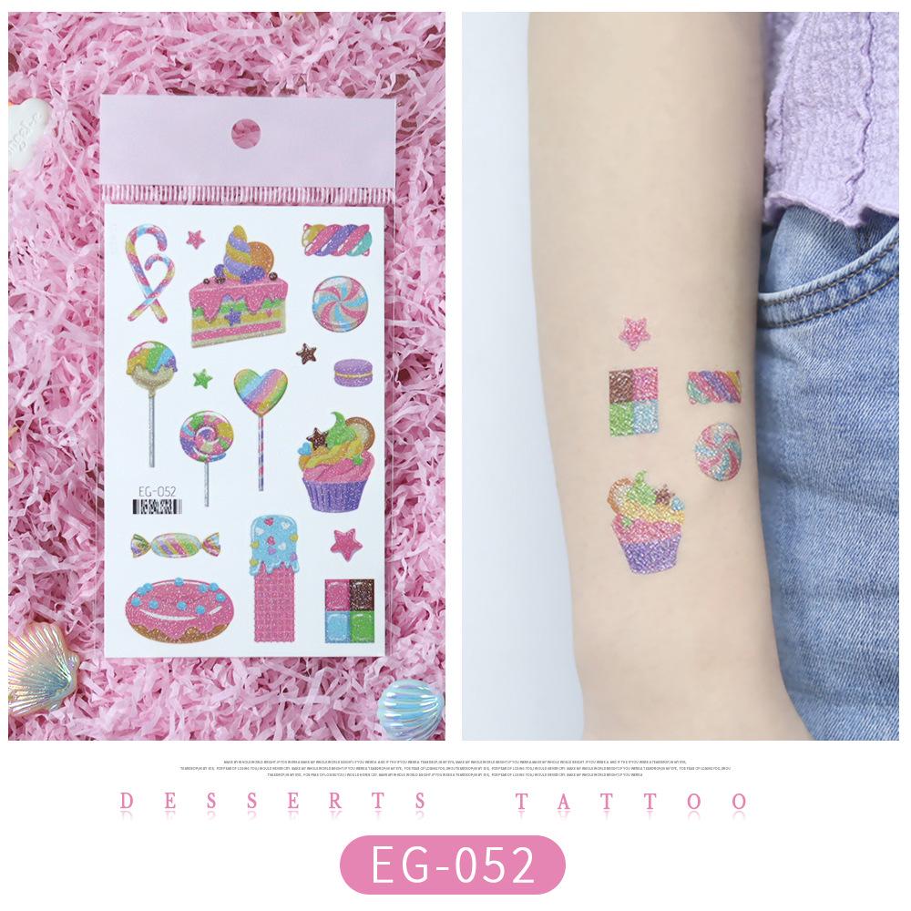 Glitter Princess Tattoo Stickers for Kids – Perfect for Party Desserts