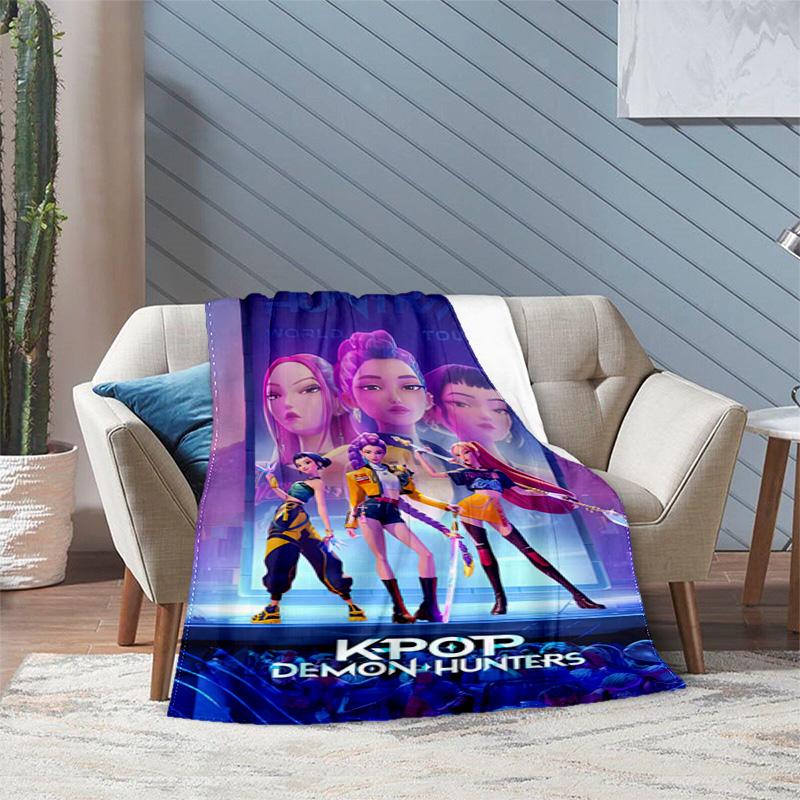 Kpop Demon Hunters Rumi Blanket Suitable All Seasons Soft Comfortable Sofa Office Home Blanket Holiday Birthday Gift Blanket Suitable For All Seasons 