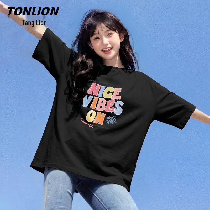 TonLion Women s Cotton Short-Sleeve T-Shirt M