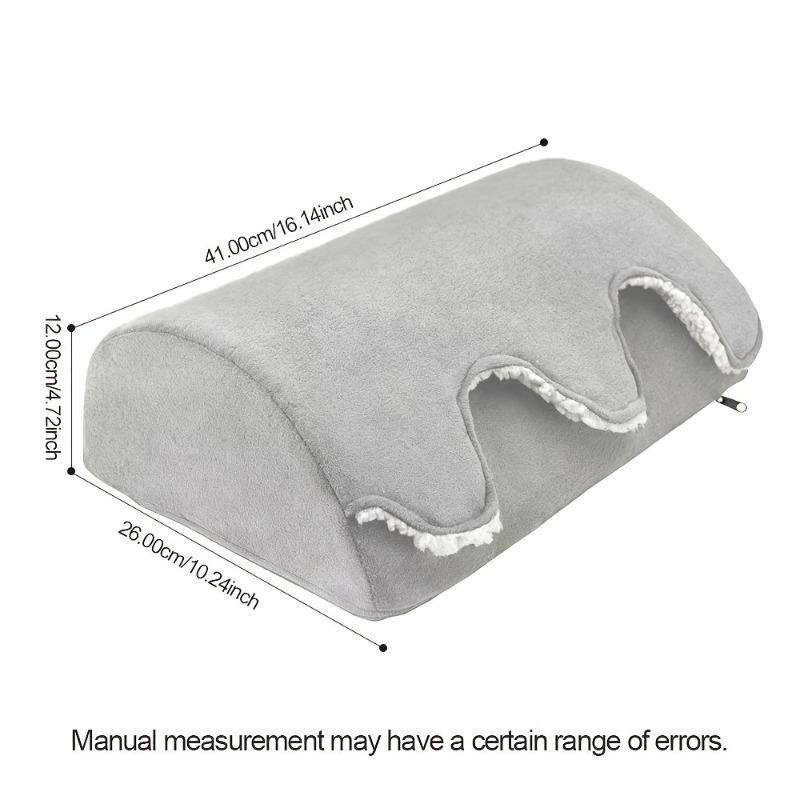 

Lamb Velvet Warm Footrest Cushion | Leg Relaxation Pillow for Office and Home Use, Ideal Gift for Friends and Family ,Pillows світло-сірого кольору