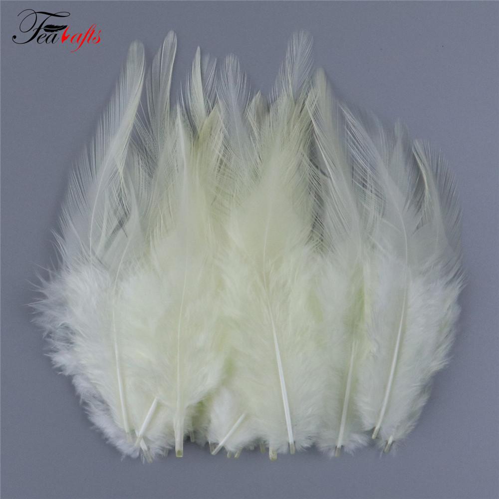 100pcs Rooster Feather Plume For Jewelry Making Pink Fly Tying Plumas Wedding Dress Decorative Dream Catcher Feathers DIY Crafts
