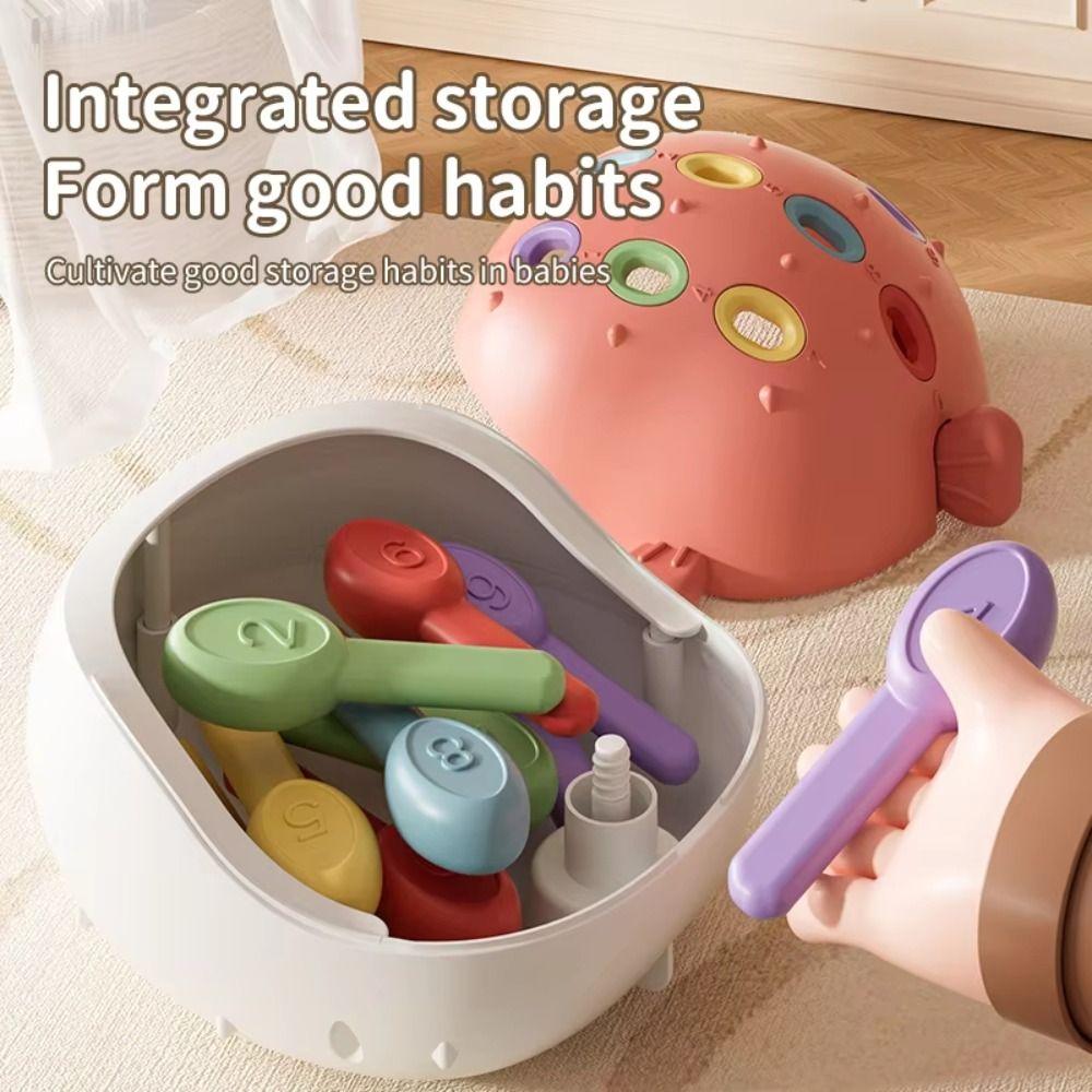 Plastic Focused Training Puzzle Toys Early Education Pufferfish Puzzle Toy Boy Girl Infants