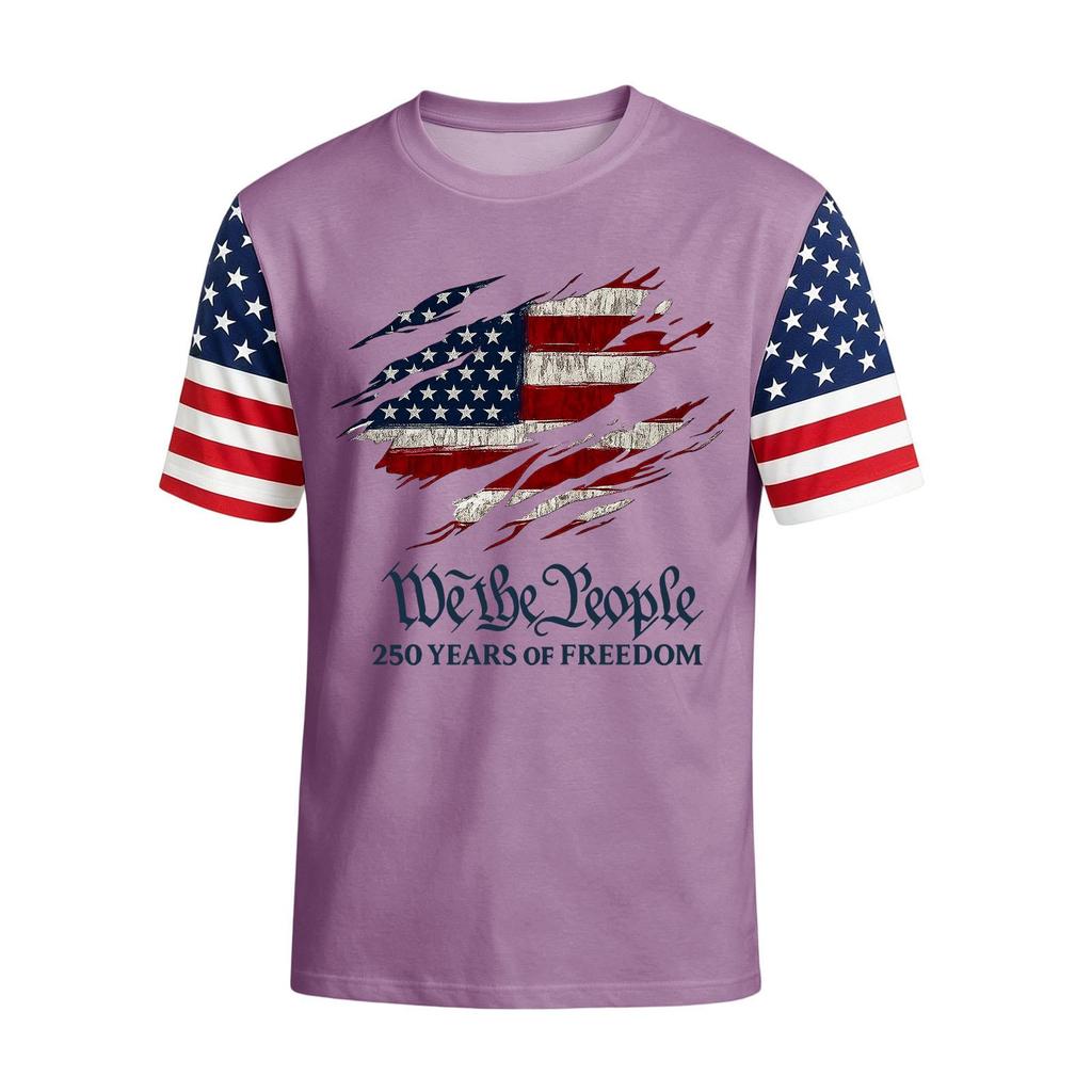 Men's Casual Round Neck Lightweight Breathable Short-Sleeve Top