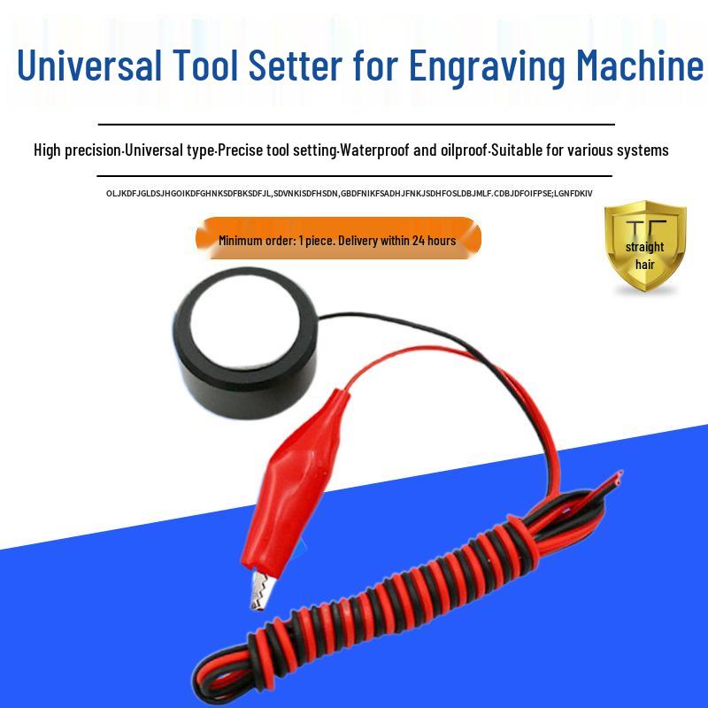 

CNC Tool Engraving Machine: Automatic Z-Axis Setter for MACH3 Red and Black Wire Tool Setter