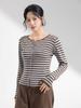 Wool Round Neck Slimming Cardigan: Versatile Women's Long Sleeve Knitwear for Autumn Fashion.