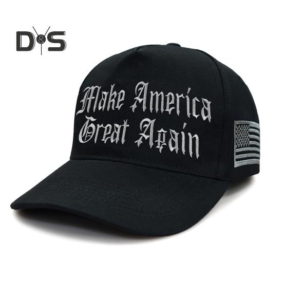 

Бейсболка Трампа MAGA Never Surrender с вышитым американским флагом и длинными полями 2024 года для предвыборной кампании президента, митингов и вечеринок, унисекс-кепка чёрный