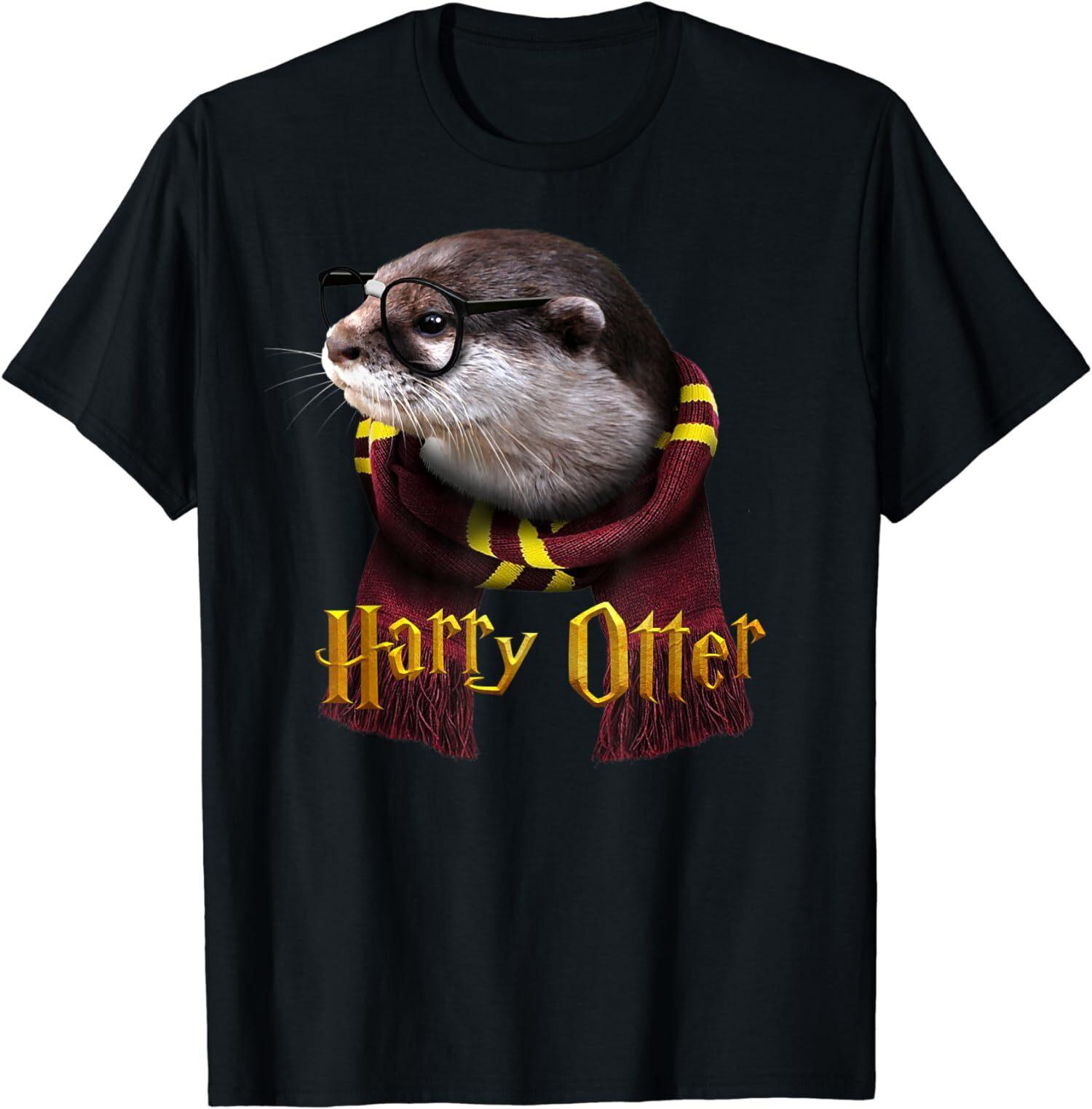 NEW LIMITED Funny Otter Harry Otter Cute Otter Gift T-Shirt XXL