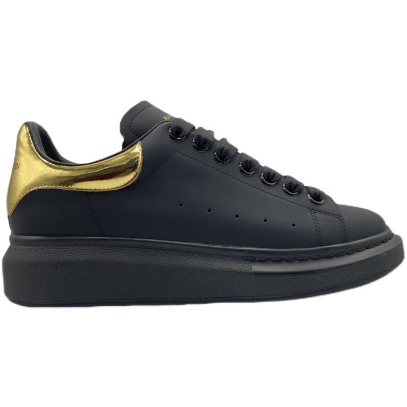 Thick-soled McQueen White Shoes Women's Shoes 2025 New Spring and Autumn Versatile Sports Muffin Shoes Heightening Casual Board Shoes