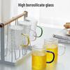 Hammered High Borosilicate Glass Mug with Handle