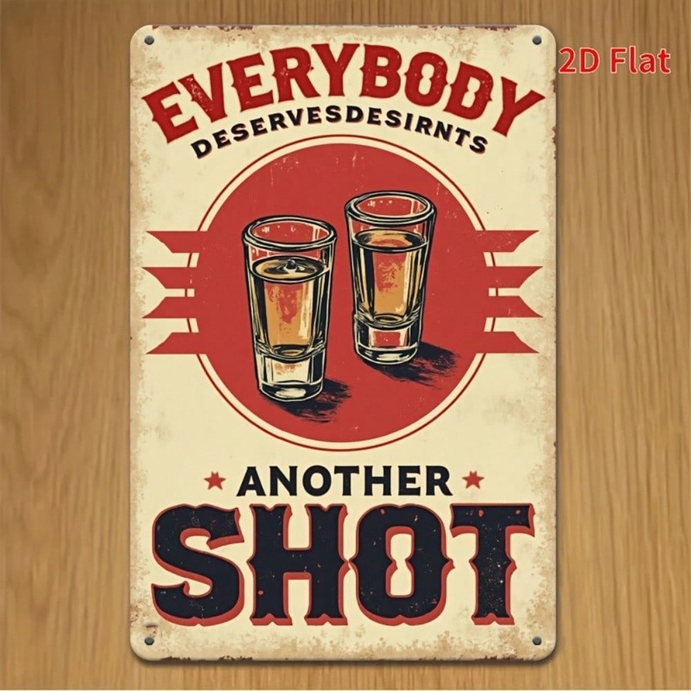Metal Wall Art Retro Western Saloon Sign 8x12 Inch Vintage Tin Bar Poster