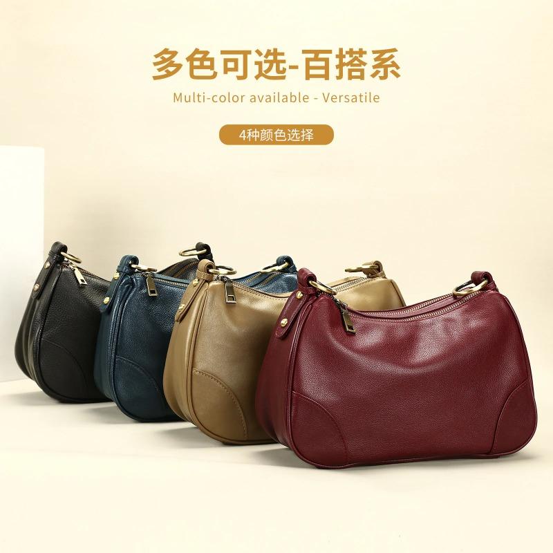 Full-Grain Underarm Hobo Bag - Elevated Sophisticati Crossbody for Women, Cvertible Shoulder Sling Handbag 24hr Carryall