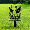 Metall-Gedenkpfahl für Haustiere, Personalisierter Katzen-Grabstein, Outdoor-Gartenschild, Personalisiertes Erinnerungsgeschenk