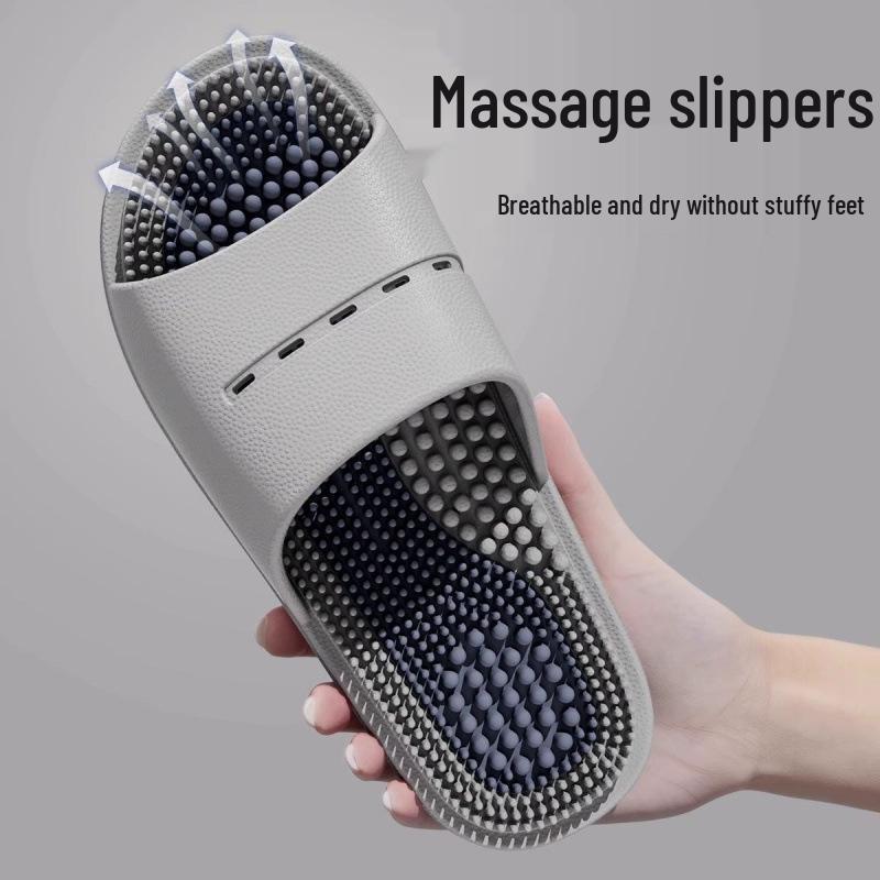 Men's & Women's 2025 Non-Slip Odor-Resistant Massage Slippers for Indoor/Outdoor Use