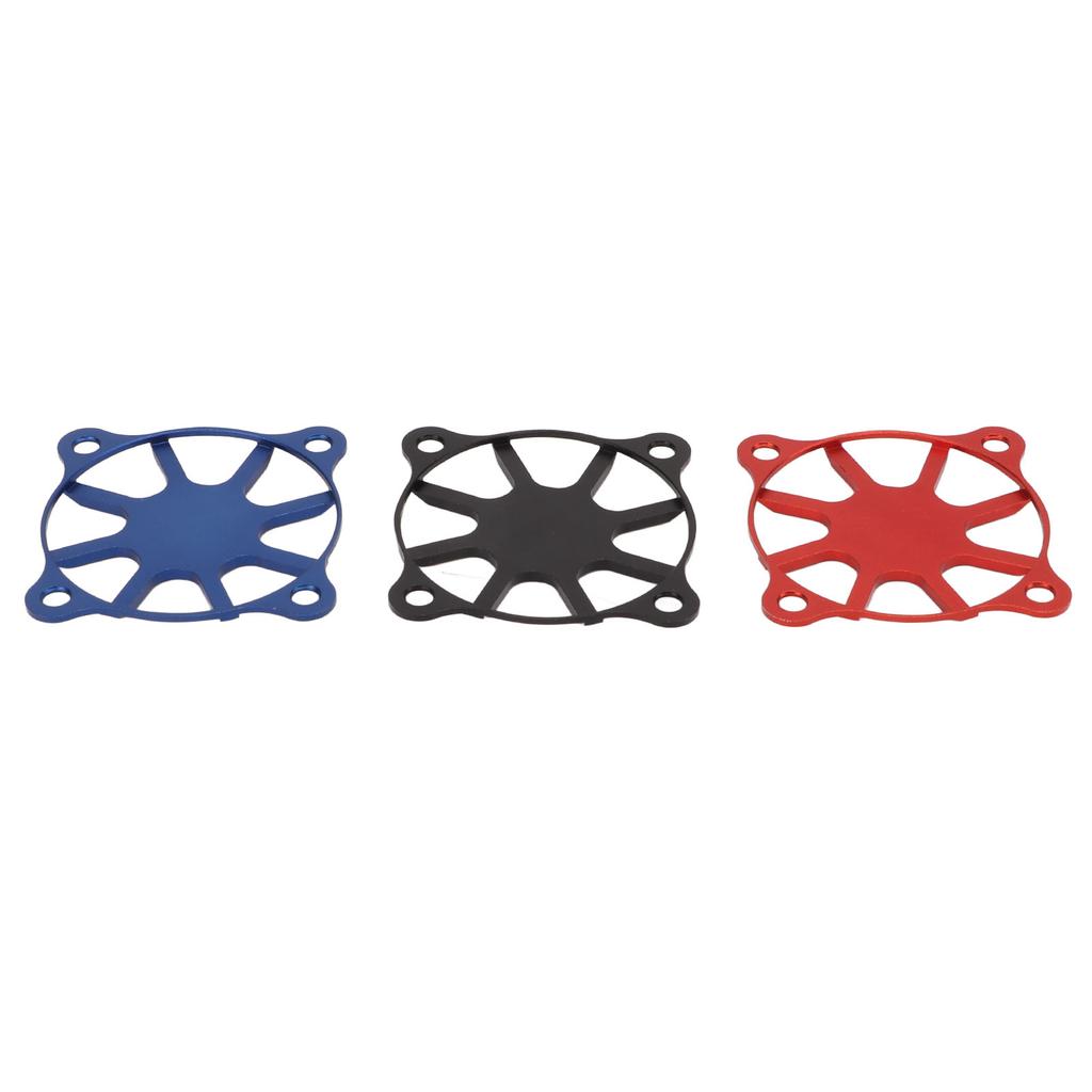 3Pcs Motor Cooling Fan Cover Black Red Blue 40x40mm Aluminium Alloy Light Weight RC Cooling Fan Cover for Motor ESC