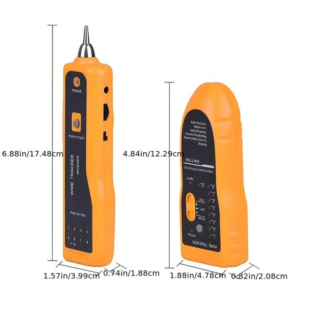 Professional LAN Network Cable Tester, Supports Cat5 Cat6 RJ45 Ethernet Wire And RJ11 Telephone Line Detection Tracking Repair Tool