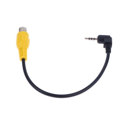 AV-In-Videokabel-Adapter, 2,5 mm AV-Klinkenstecker auf Cinch-Buchse, Adapterkabel