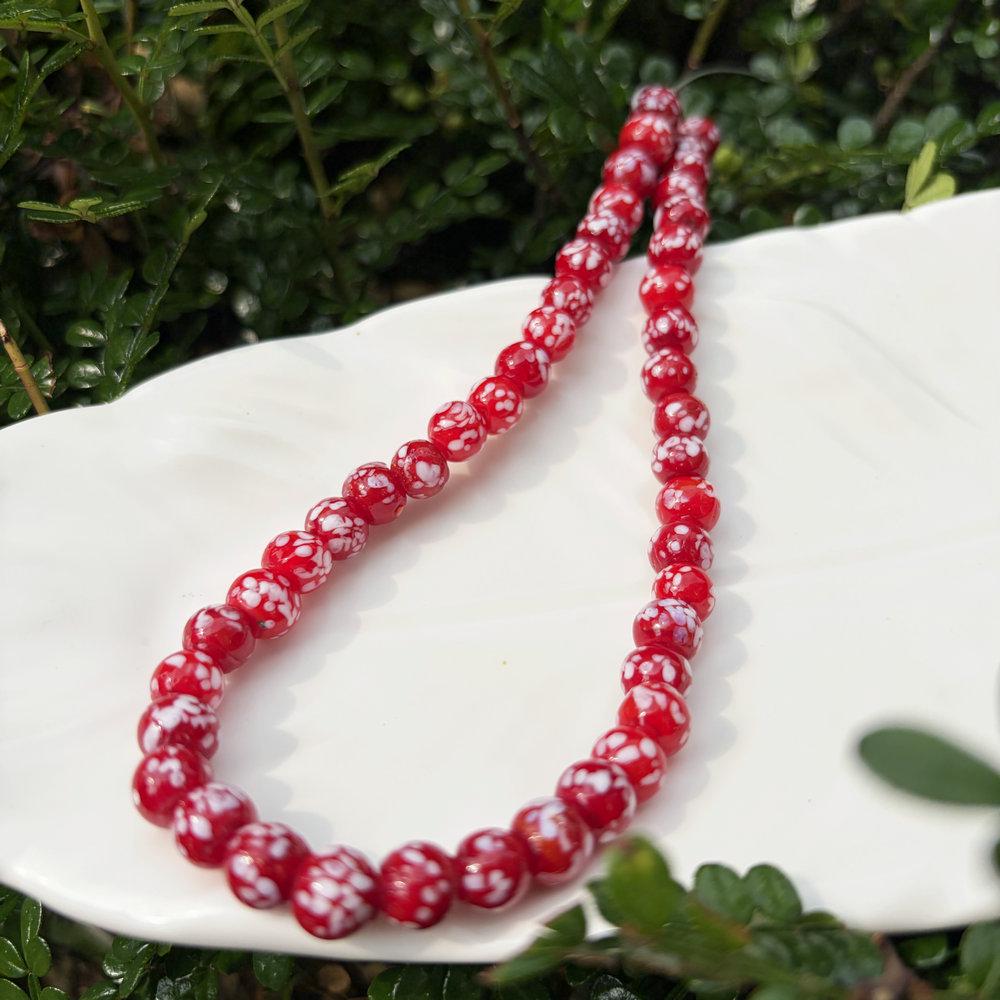Colorful Thousand Flower Speckled Glass Beads for Handmade DIY Crafts