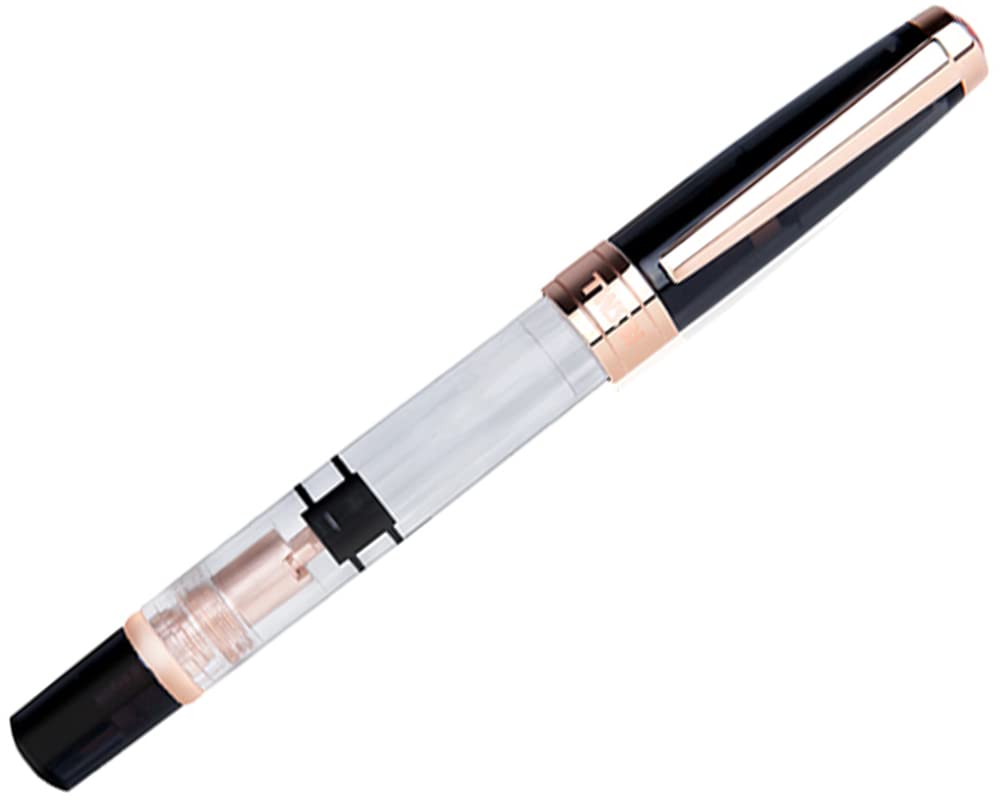 TWSBI Diamond 580 Fountain Smoke Rose Gold Bold TW100739 Pen, GT, Inlet, Nib,