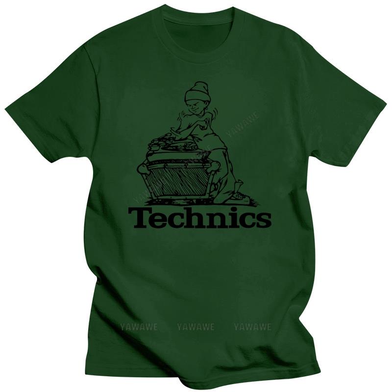 Technics Classic Scratching DJ T-Shirt, B-Boy DJ Wear Gear Turntables T-Shirt, Sommer-Style T-Shirt, Herren Hip-Hop Casual T-Shirts