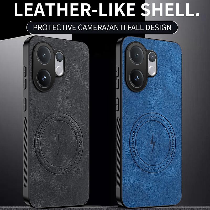 For Vivo V60 Luxury New Style Leather Phone Case For Vivo V60 Magnetic Wireless Charge Shockproof Cover For VIVO V60 Cases Capa