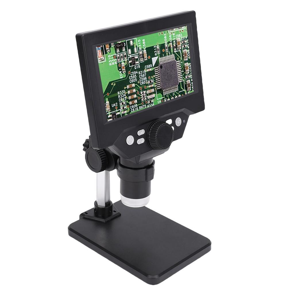 Digital Electronic Microscope 5.5 Inch Screen 1080P HD 1000X Magnification Coin Magnifier with 8 LED Lights for Windows
