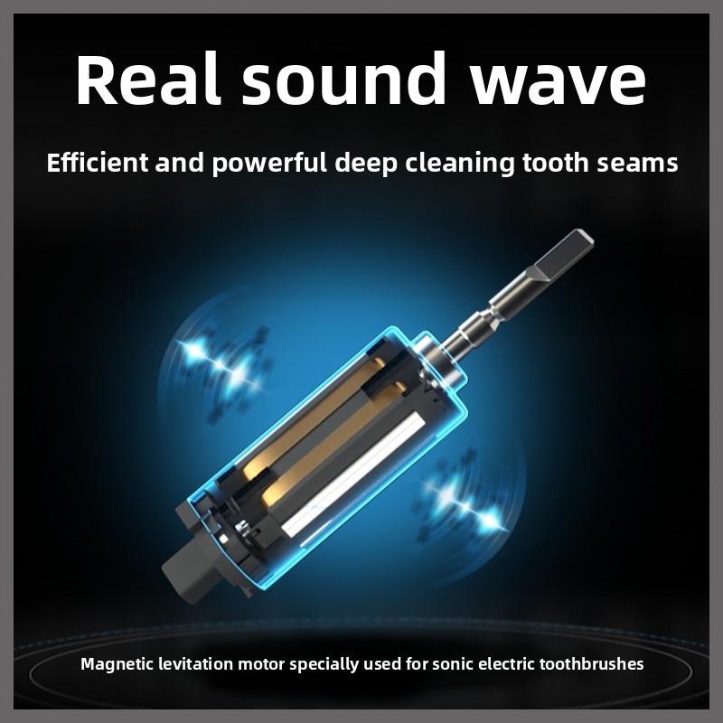 Schwingende elektrische Zahnbürste Maglev elektrische Zahnbürste Weiche Borsten Aufhellend Ultraschallreinigung Starke Lade-Modelle für Männer und Frauen