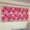 Handmade Artificial Flower Wall Panels 60X40cm Silk Rose Flower Wall  Stage Supplies