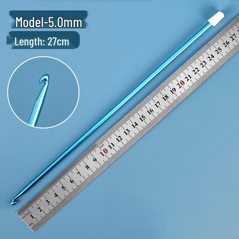 Afghanistan Handmade Aluminum Crochet & Knitting Needle Set with Wool Yarn