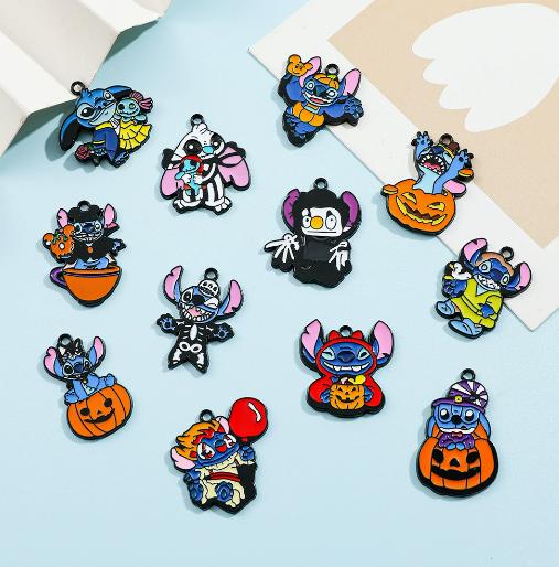 10 Pcs Halloween Charms Enamel Charms Pendants for Jewelry Making Necklaces Earrings Braceltes DIY Crafts Gifts