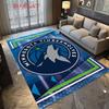 Titleminnesota Timberwolves Logo Printtitle Carpet Floor Mats Living Room And Bedroom Mats Protective Pad Office Chair Cushion Doormat