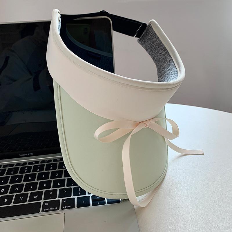 Adorable Summer Sun Protection Hat With Bow Tie And Embroidery Adults For