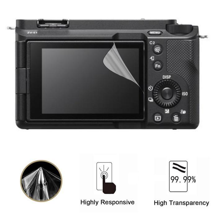 Screen Protector - Phonillico - Sony ZV-E1 - Pack of 3 - Resistant Plastic Film - Ultra Thin