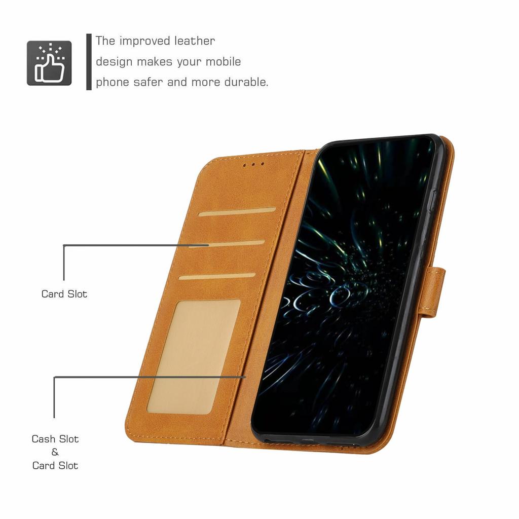 Leather Phone Case for vivo T3 Ultra 5G/V40 5G/V40 Pro 5G/S19 Pro 5G Stand Flip Protective Cover