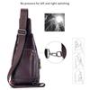 Genuine Leather Crossbody Bag, Retro Cowhide Men's Front Shoulder Bag