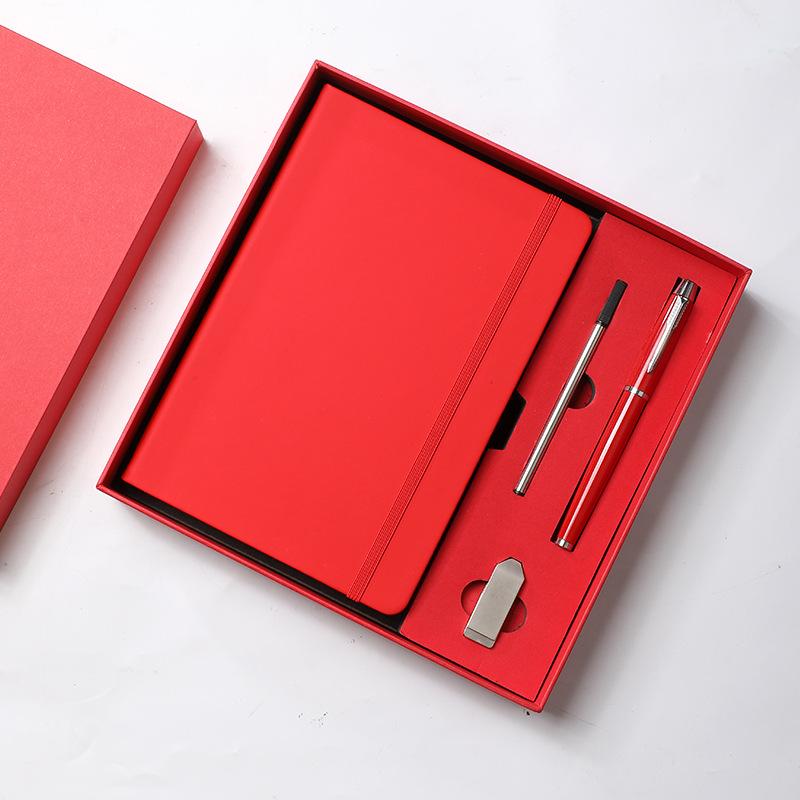Custom Business Leather Notebook & Diary Gift Set with Logo