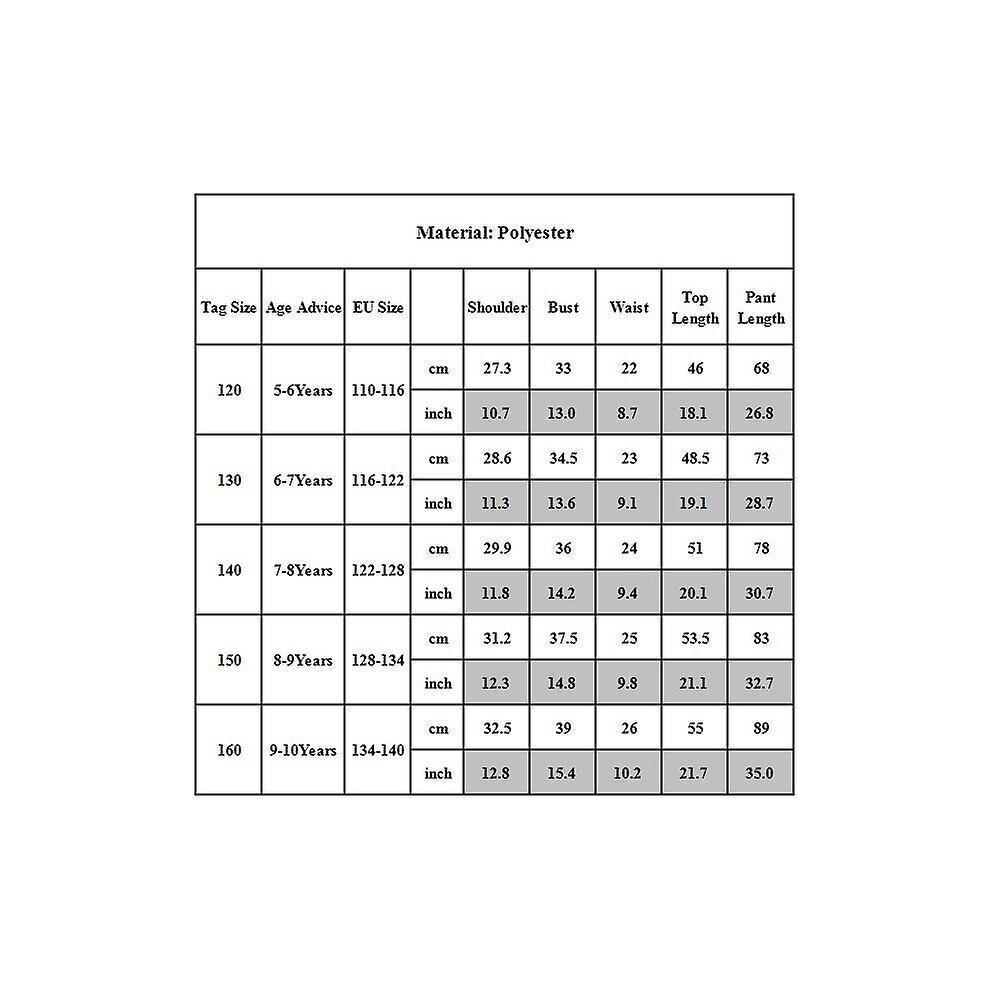 Zestaw piżamowy dla dzieci 5-10 lat Chłopcy Dziewczynki Roblox Strój do spania Odzież nocna Prezenty