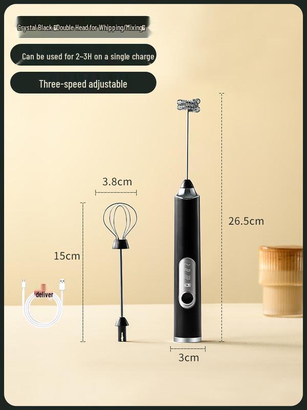 Zhaoran Wireless Electric Egg Beater & Milk Frother