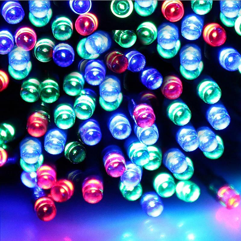LED Solar String Light Garland Fairy Lights Colorful Solar Lamp Waterproof Christmas Outdoor Lighting for Garden Yard Decoration